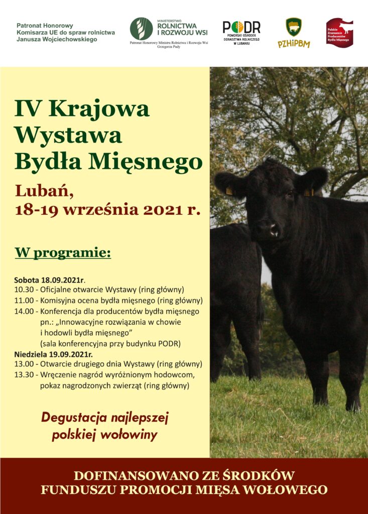 IV Krajowa Wystawa Bydła Mięsnego - plakat