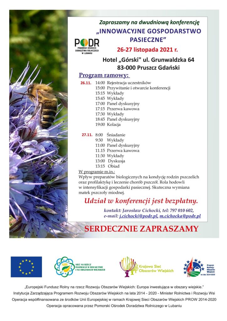 Innowacyjne gospodarstwo pasieczne - plakat