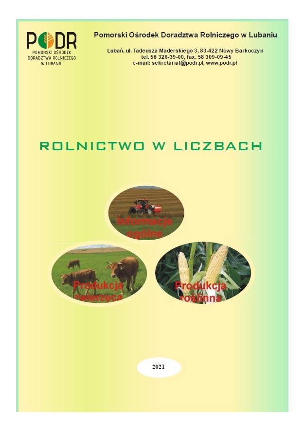 Rolnictwo w liczbach 2021 - okładka