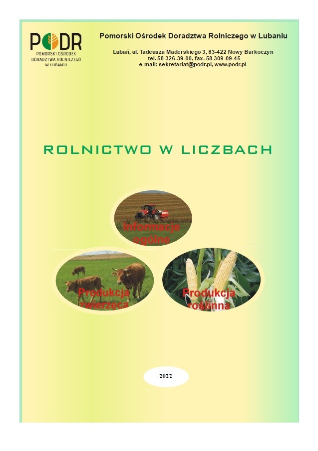 Rolnictwo w liczbach 2022 - okładka