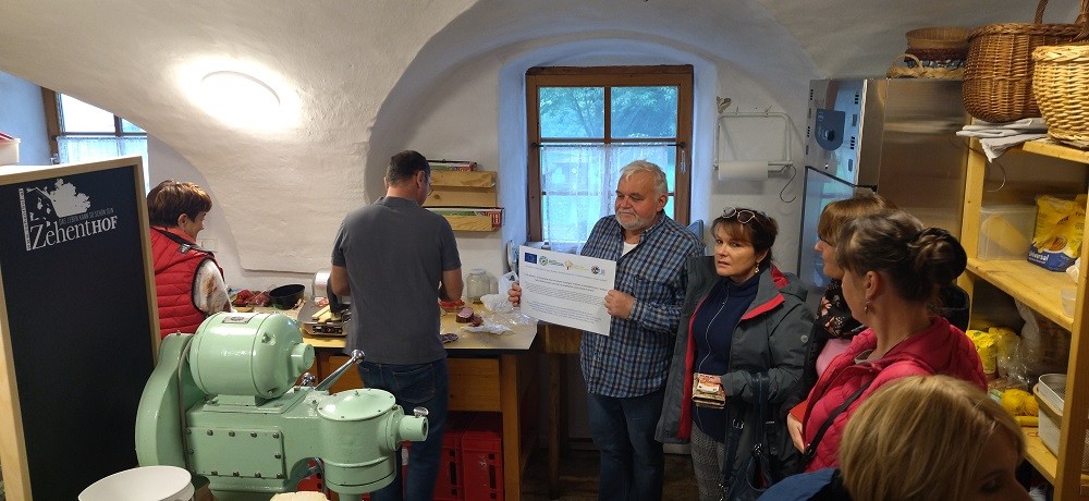 Wizyta w gospodarstwie Zehenthof - BIO, gdzie jest prowadzona rodzina hodowla krów na mięso wysokiej jakości