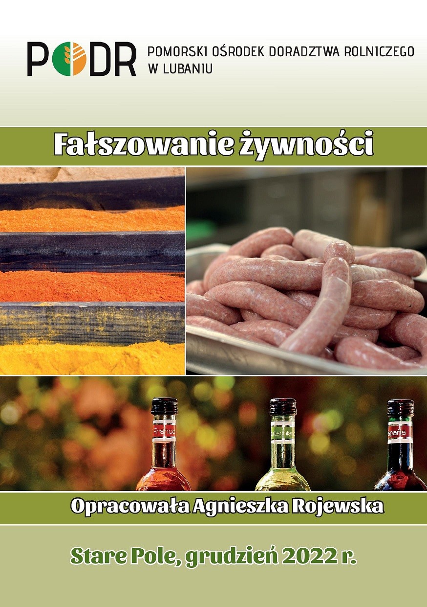 Fałszowanie żywności - ulotka