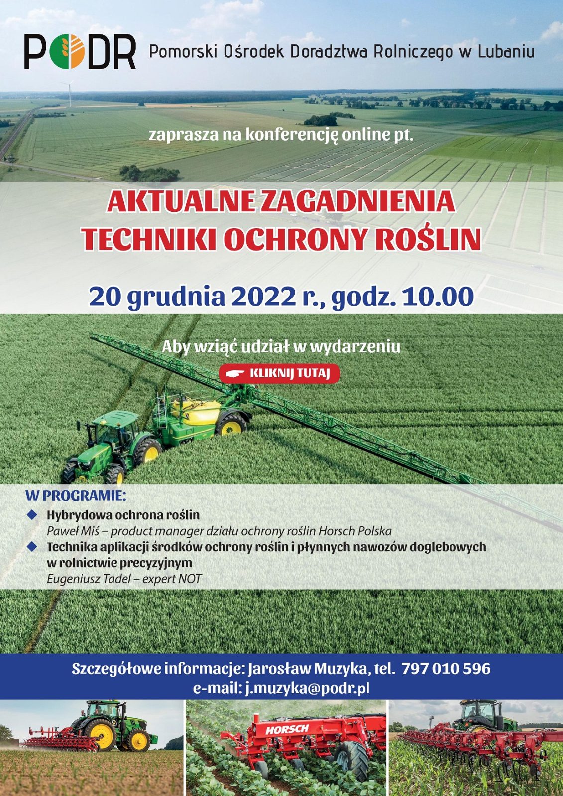 Aktualne zagadnienia techniki ochrony roślin - plakat