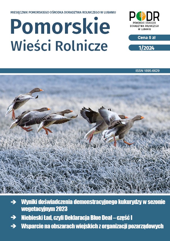 Okładka Pomorskich Wieści Rolniczych